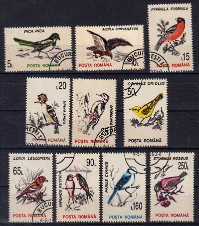 Briefmarken Rumänien 4875-84 o auch als Paare