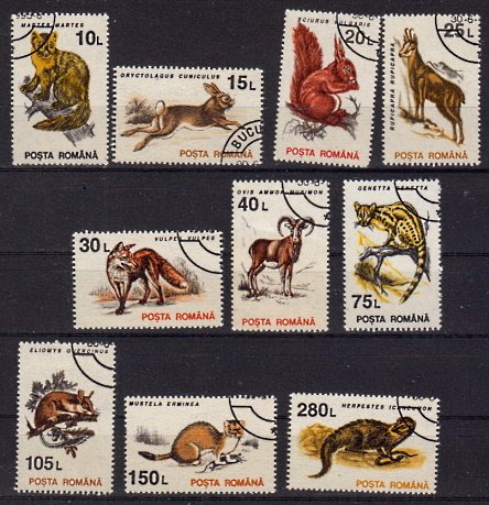 Briefmarken Rumänien 4901-10 o auch als Paare