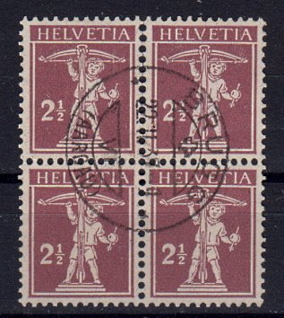 Briefmarken Schweiz 136 x o 4er Block
