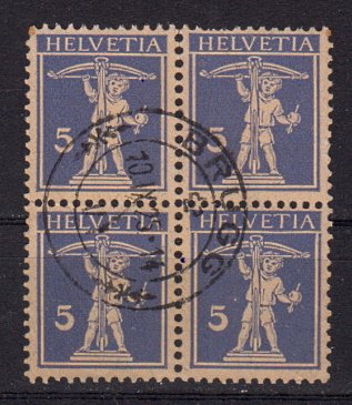 Briefmarken Schweiz 163 x o 4er Block