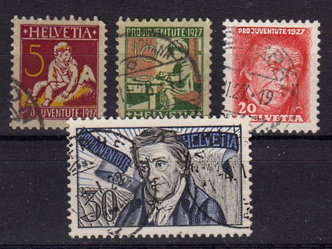 Briefmarken Schweiz 222-25 o