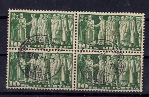 Briefmarken Schweiz 330 w o 4er Block