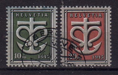 Briefmarken Schweiz 443-44 o