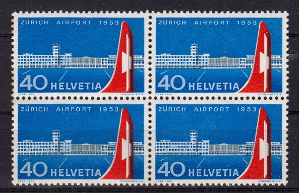 Briefmarken Schweiz 585 ** 4er Block