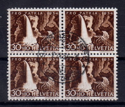 Briefmarken Schweiz 600 o 4er Block