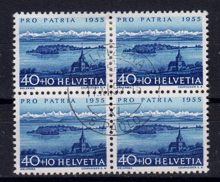 Briefmarken Schweiz 617 o 4er Block