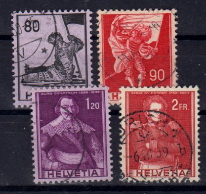 Briefmarken Schweiz 683-86 o