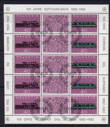 Briefmarken Schweiz 1214-15 o KLB