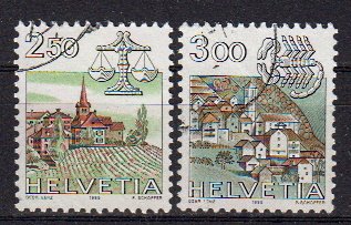 Briefmarken Schweiz 1288-89 o
