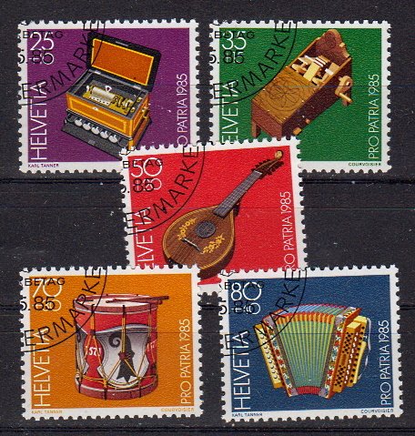 Briefmarken Schweiz 1296-300 o
