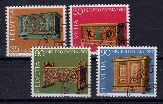 Briefmarken Schweiz 1345-48 o