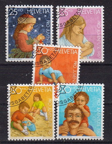Briefmarken Schweiz 1359-63 o
