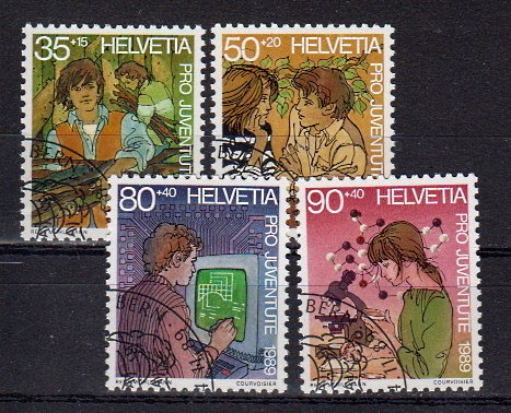 Briefmarken Schweiz 1405-08 o