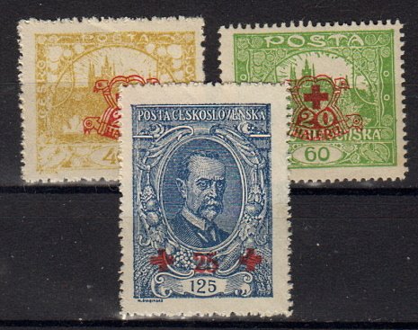 Briefmarken Tschechoslowakei 196-98 *