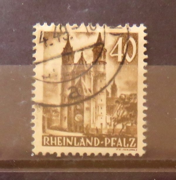 Briefmarke Französische Zone Rheinland-Pfalz 39 o