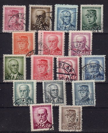 Briefmarken Tschechoslowakei 460-75 o