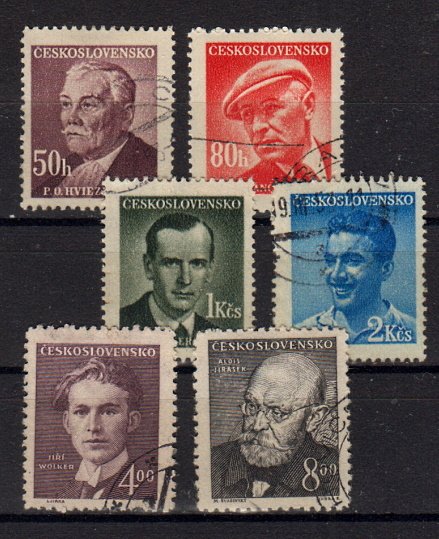 Briefmarken Tschechoslowakei 566-71 o