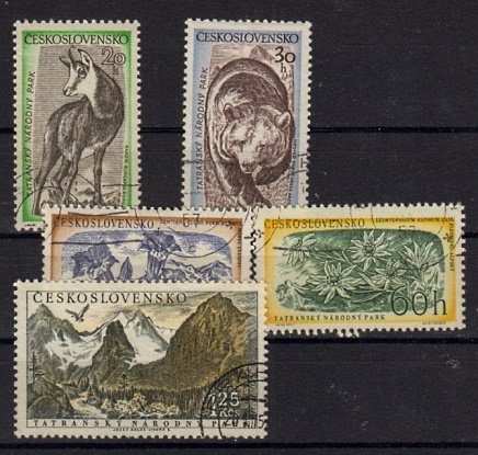 Briefmarken Tschechoslowakei 1035-39 o