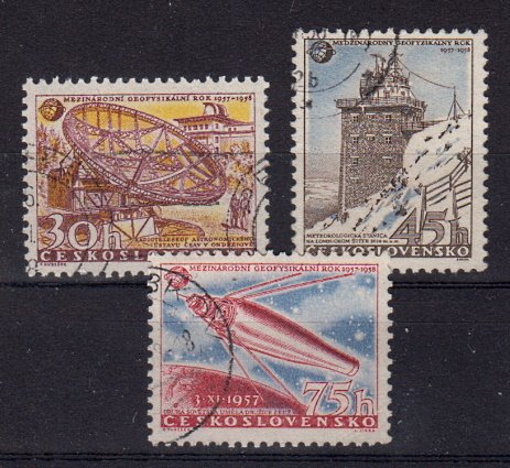 Briefmarken Tschechoslowakei 1055-57 o