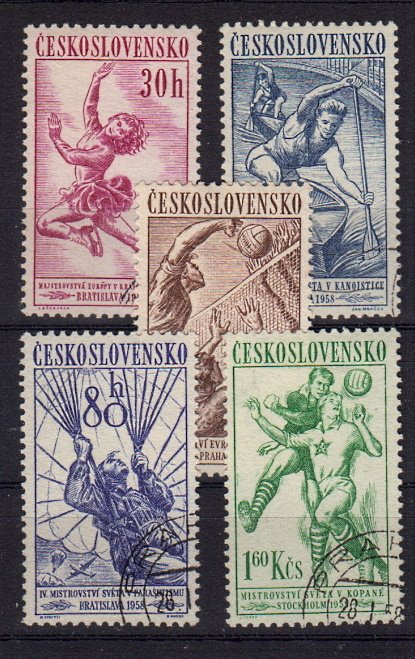 Briefmarken Tschechoslowakei 1058-62 o