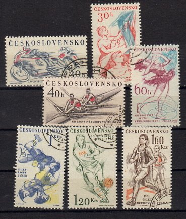 Briefmarken Tschechoslowakei 1244-50 o