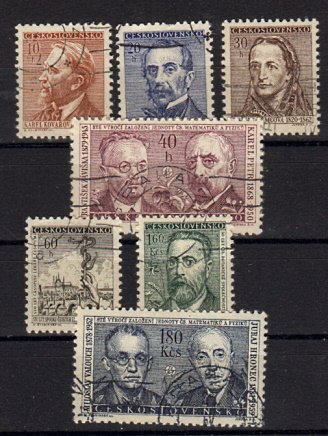 Briefmarken Tschechoslowakei 1321-27 o