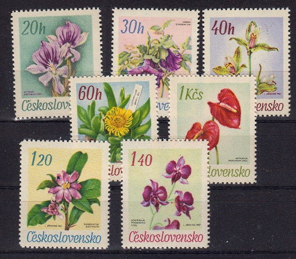 Briefmarken Tschechoslowakei 1724-30 **