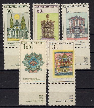 Briefmarken Tschechoslowakei 1798-801 + 03 **