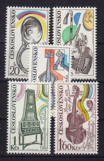 Briefmarken Tschechoslowakei 2203-07 **