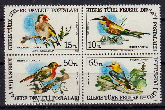 Briefmarken Türkisch Zypern 134-37 **
