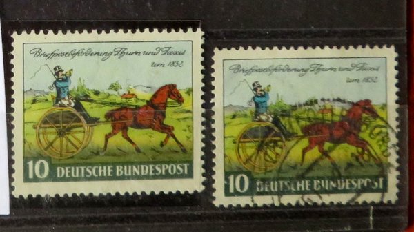 Briefmarke BRD 160 ** und o