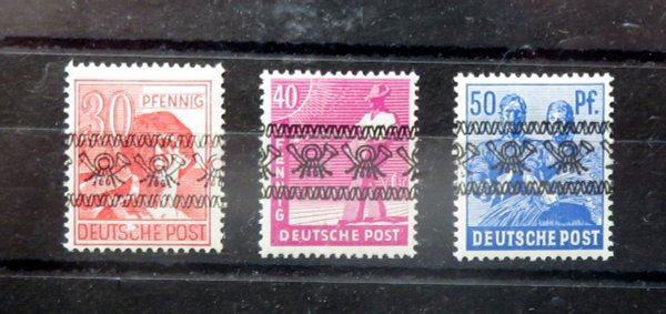 Briefmarke Bizone 46/48 I **