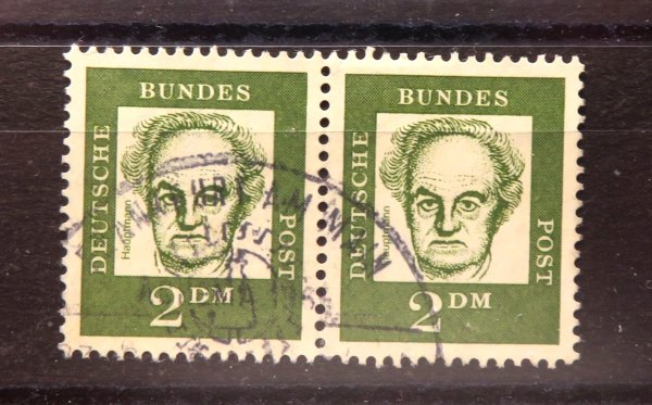 Briefmarke BRD 362 y o waagrechtes Pärchen