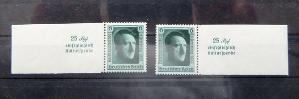 Briefmarke Deutsches Reich 2x650 ** aus Block 11