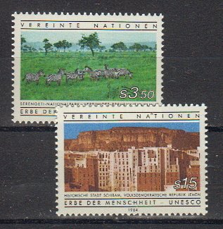 Briefmarke Vereinte Nationen Wien 41-42 ** auch als Paare
