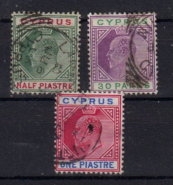 Briefmarken Zypern 36-38 o