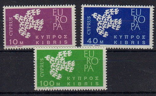 Briefmarken Zypern 197-99 **auch als Paare oder 4er Blöcke