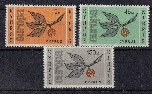 Briefmarken Zypern 258-60 ** auch als 3er Streifen