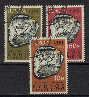 Briefmarken Zypern 409-11 o