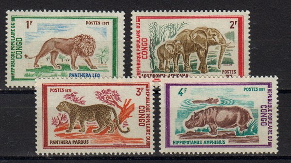 Briefmarken Kongo (Brazzaville) 341-44 **