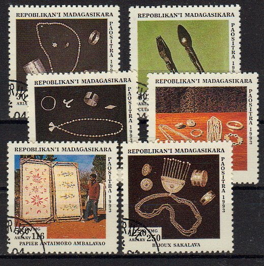 Briefmarken Madagaskar 1663-68 o