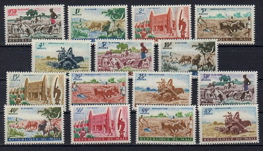 Briefmarken Mali 30-44 **