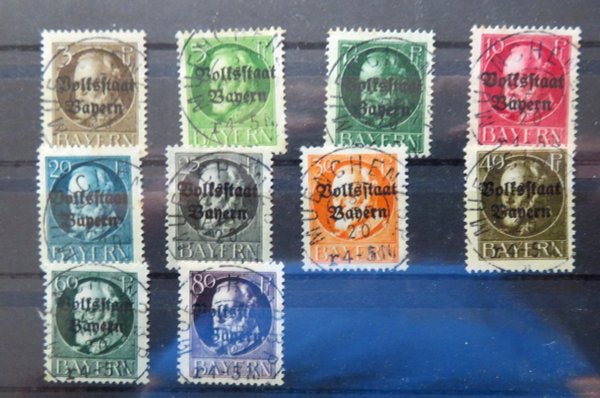 Briefmarke Bayern 116/27 wohl Gefälligkeitsstempel