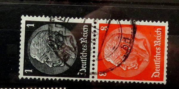 Briefmarke Deutsches Reich S 135 o mit 512 und 517
