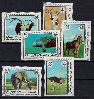 Briefmarken Mauretanien 595-600 o