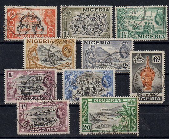 Briefmarken Nigeria 71-80 o