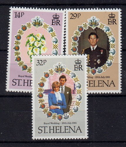 Briefmarken Sankt Helena 342-44 **