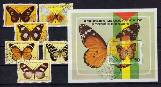 Briefmarken Sankt Thomas & Prinzeninseln 561-66 + Block 32 o