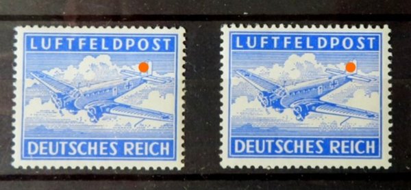 Briefmarke Deutsches Reich Feldpost 1 A ** x+z