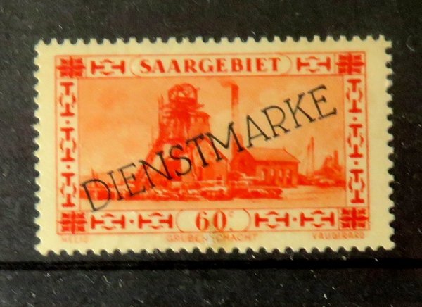 Briefmarke Saargebiet Dienstmarke 29 **